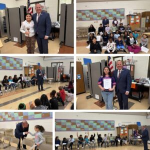 Mayor Bogdala Hosts Mock City Hall for Brass 4th Graders