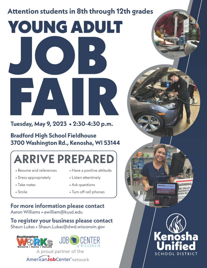 Young Adult Job Fair Flyer Image