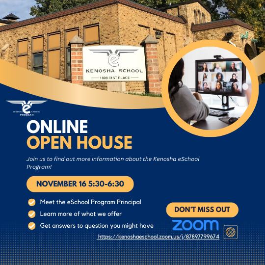 Online Open House November 16 5:30-6:30