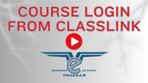 Course login from Classlink Apps