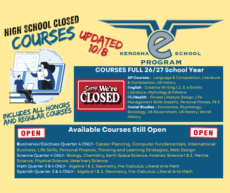 Closed eSchool courses