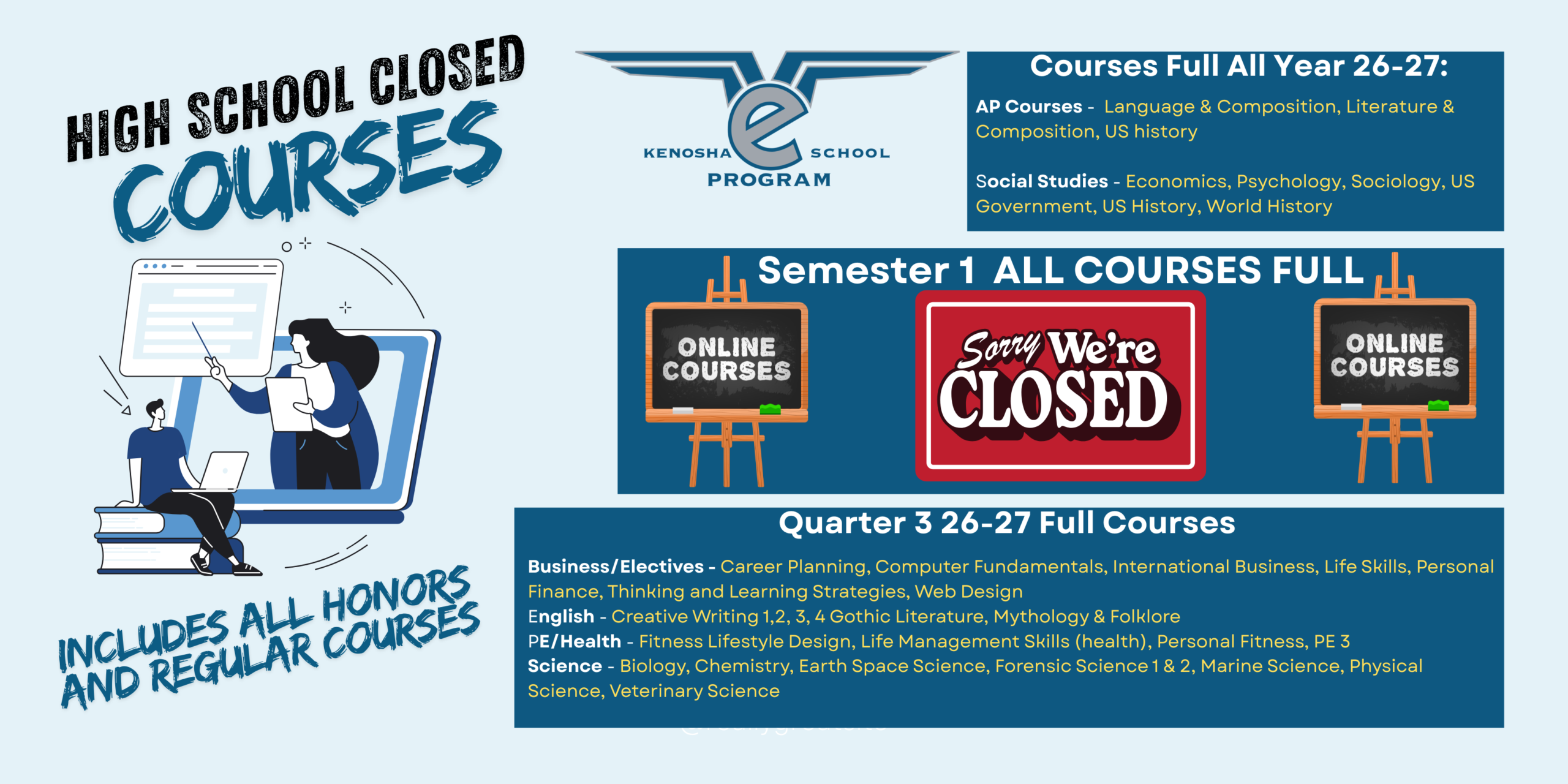 Full high school courses