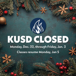 KUSD Closed Dec. 22 through Jan. 2