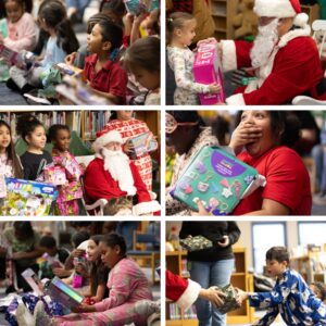 Santa Visits Frank Elementary