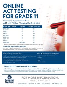 ACT Testing and Transportation March 10