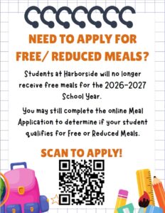 Harborside Free and Reduced Meals - Apply NOW!