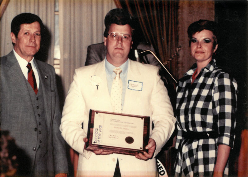 Richard Regner with award presenters.