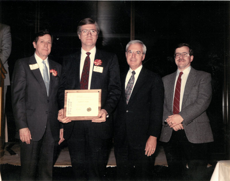 Stephan Frank with award presenters.