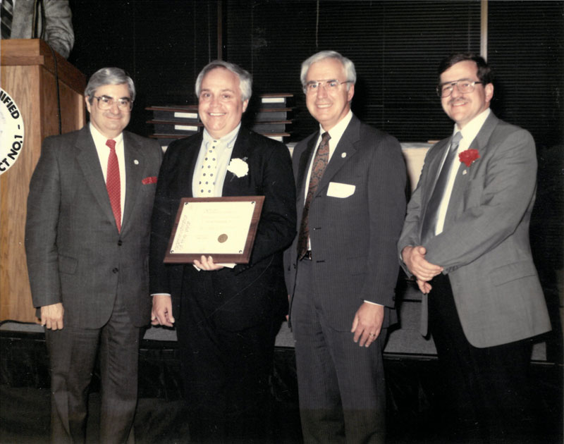 J. David Fountain Jr. with award presenters.