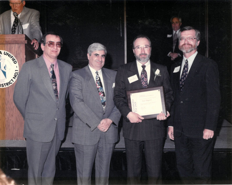 Peter Pingatore with award presenters.