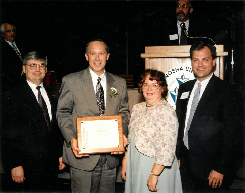 Timothy Elsen with award presenters.