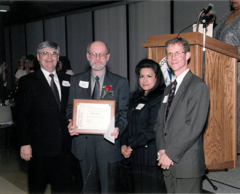Wilson Shierk with award presenters.