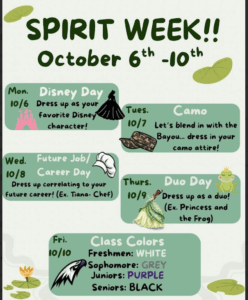 SPIRIT WEEK!! October 6th-10th