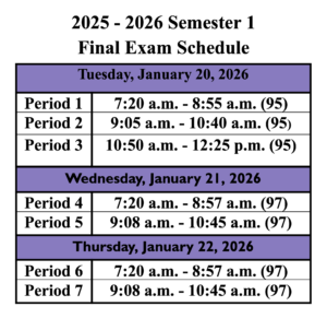 Final Exam Schedule