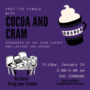 COCOA AND CRAM - Friday, January 16th