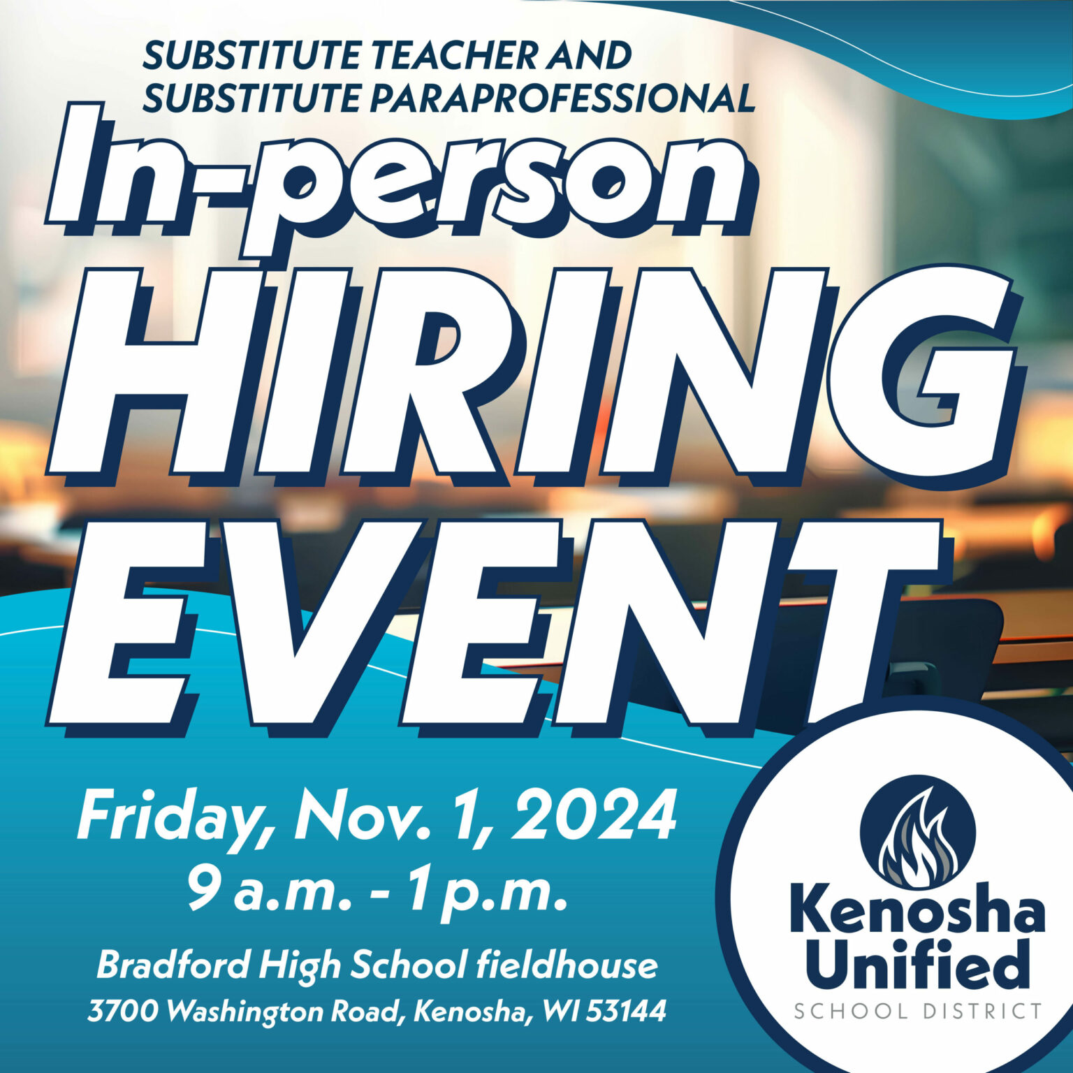 In-person Hiring Event - Nov. 1