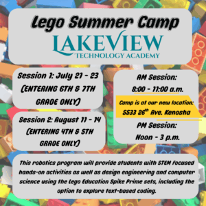 2025 Lego Summer Camp Sign-up