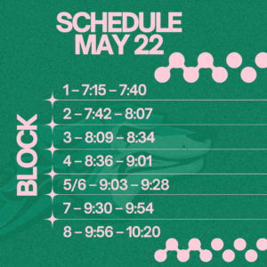 Friday May 22 Schedule