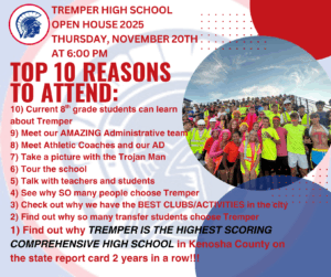 Tremper 8th Grade Open House