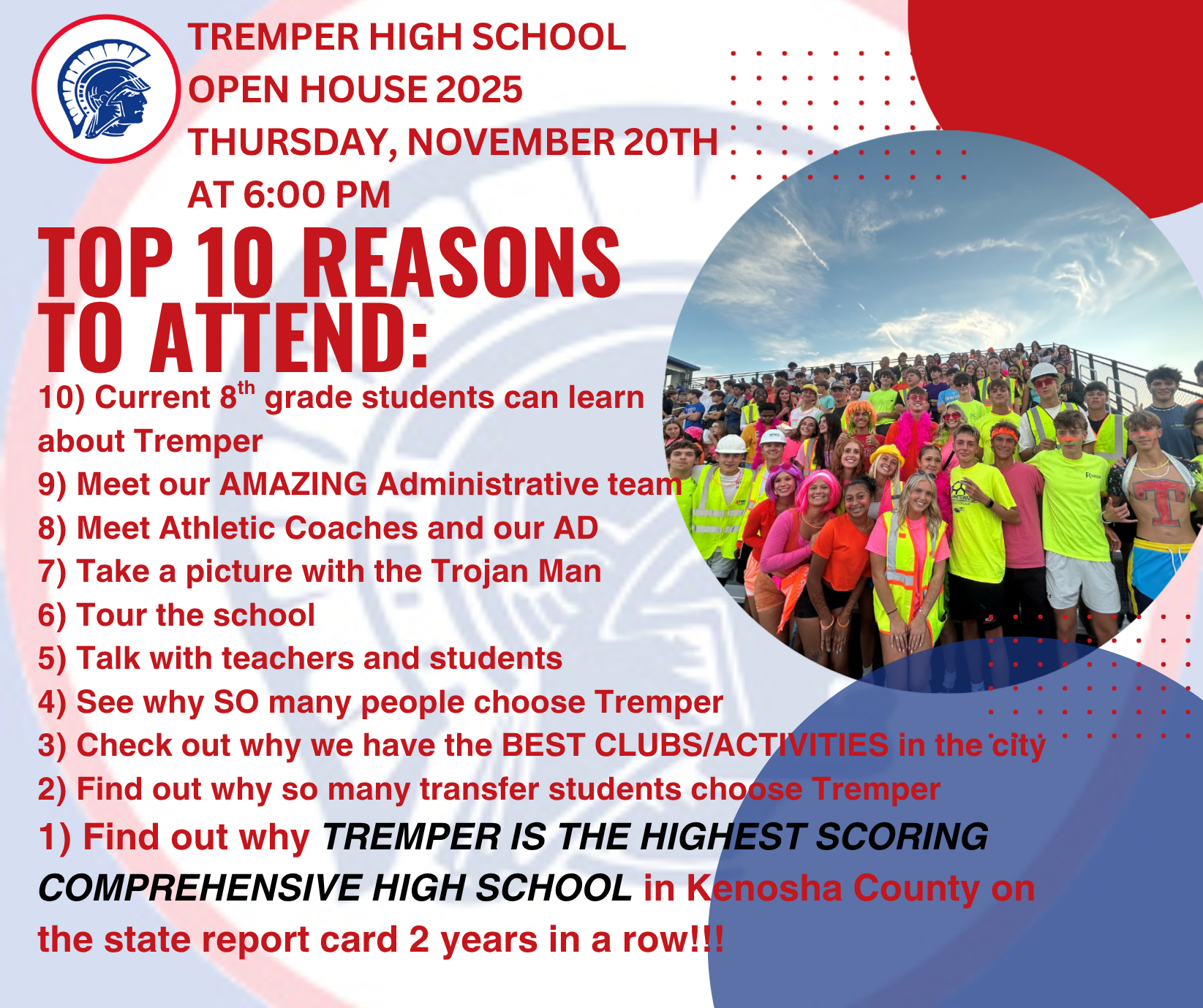 Tremper 8th Grade Open House