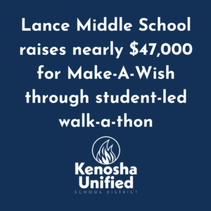 Lance Middle School raises nearly $47,000 for Make-A-Wish through student-led walk-a-thon