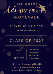 8th Grade Advancement Ceremony