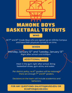 Boys Basketball Tryouts
