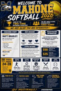 Mahone Softball Information 2026-27