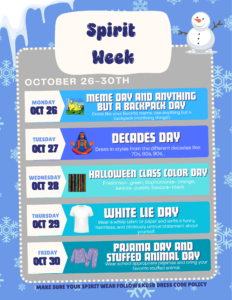 Homecoming Spirit Week 10/26-10/30