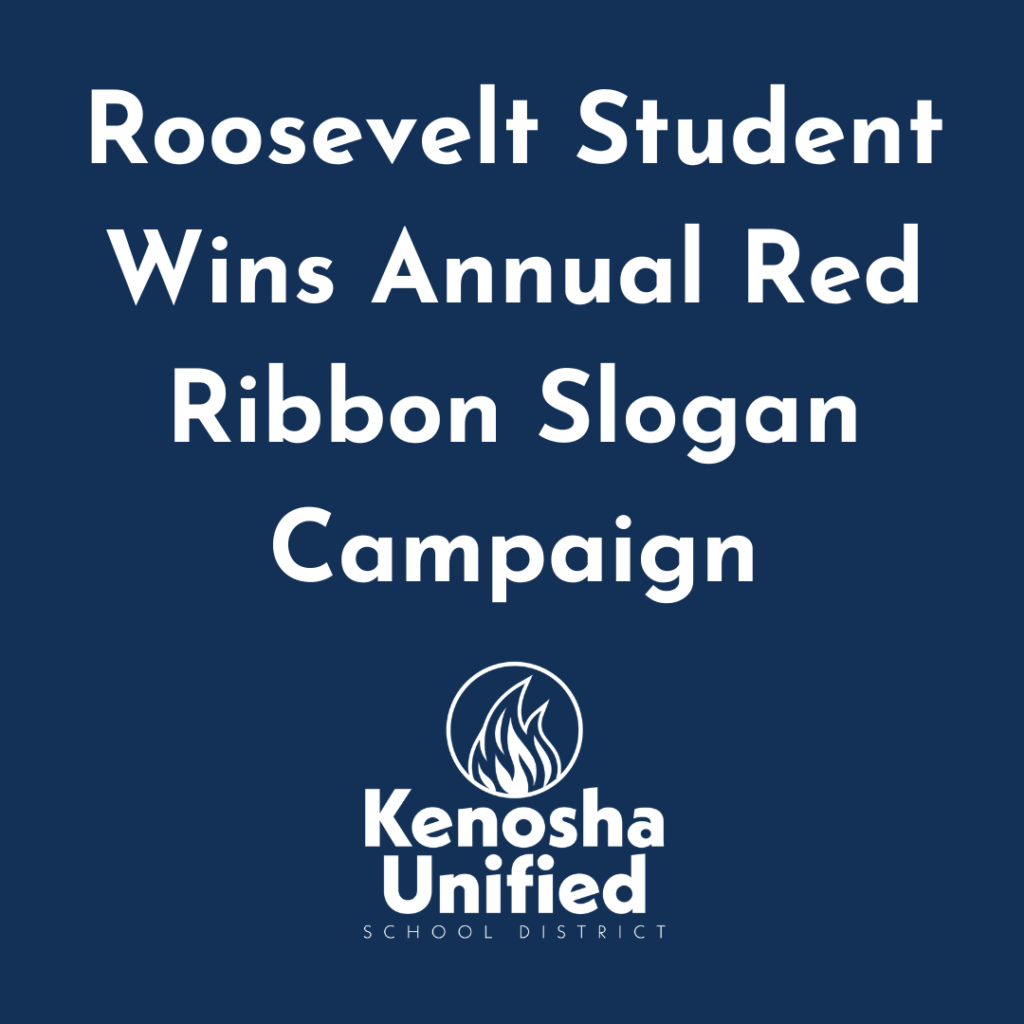 Roosevelt Student Wins Annual Red Ribbon Slogan Campaign