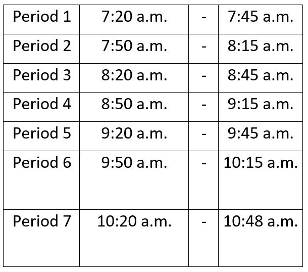 School Schedule – Tremper High School