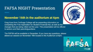 FAFSA Night Presentation Graphic