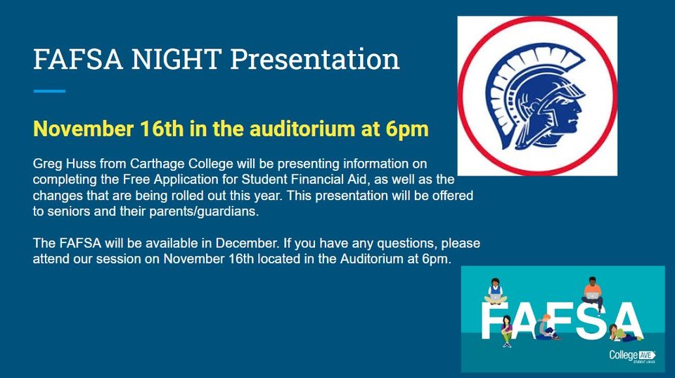 FAFSA Night Presentation Graphic