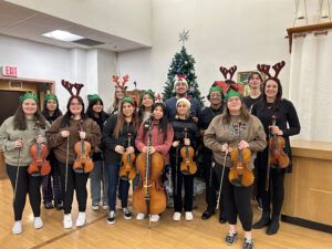 Band and Orchestra group picture at Brookside Nursing Home