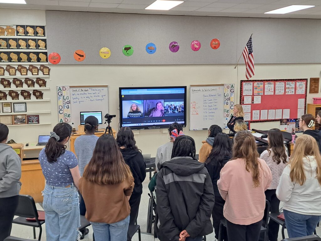 choir virtual connection with composers