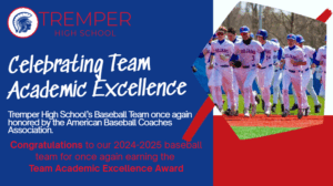 Tremper Baseball Academic Excellence Award
