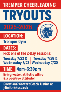 Cheerleading Tryouts