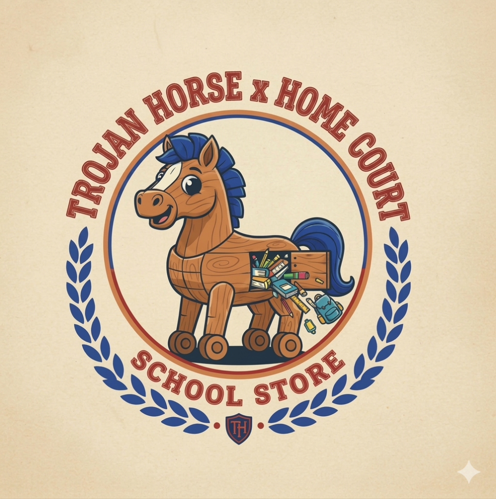 Trojan Horse x Home Court School Store logo
