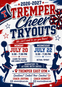 📣 TREMPER CHEER TRYOUTS (2026-2027) 📣