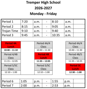 School Schedule 26-27