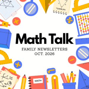 Math Talk Family Newsletters - Oct. 2026