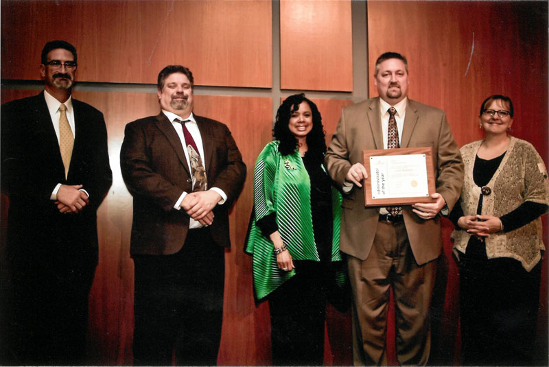 Scott Kennow with award presenters.