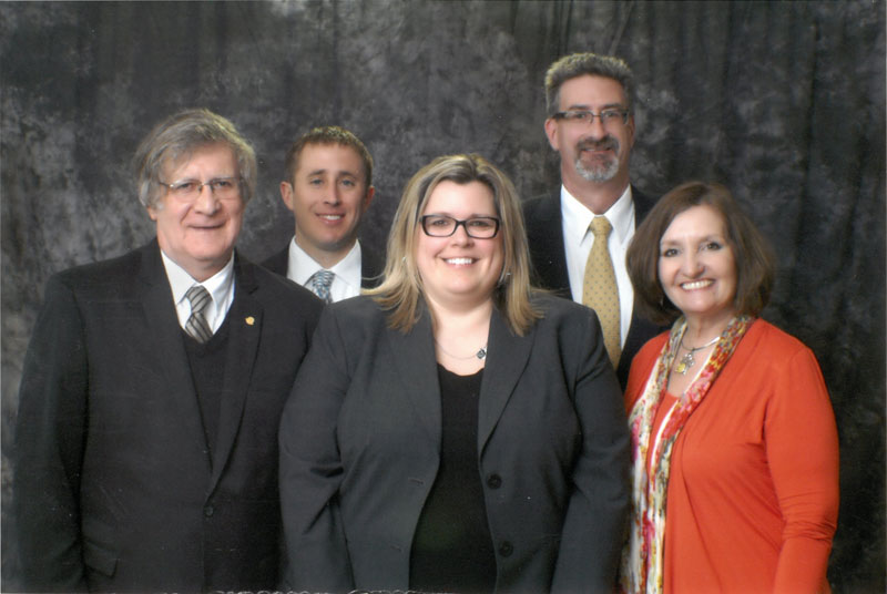 Bethany Ormseth with award presenters.