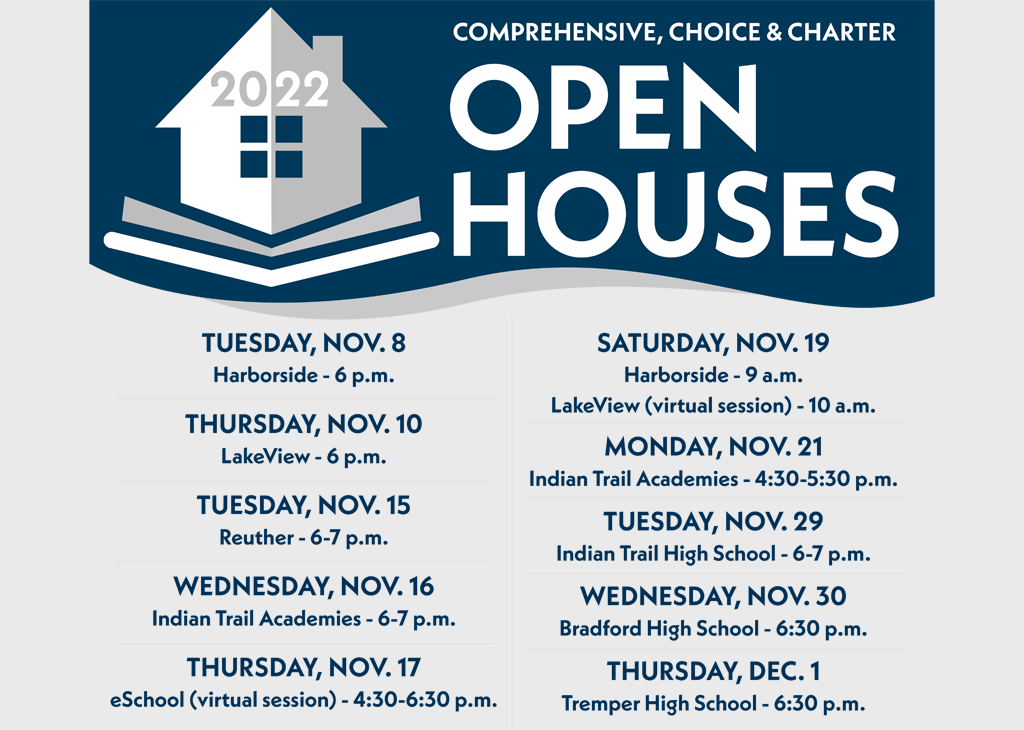 High school open houses for 8th grade families
