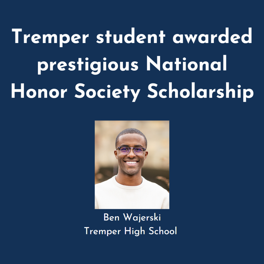 Tremper student awarded prestigious National Honor Society Scholarship