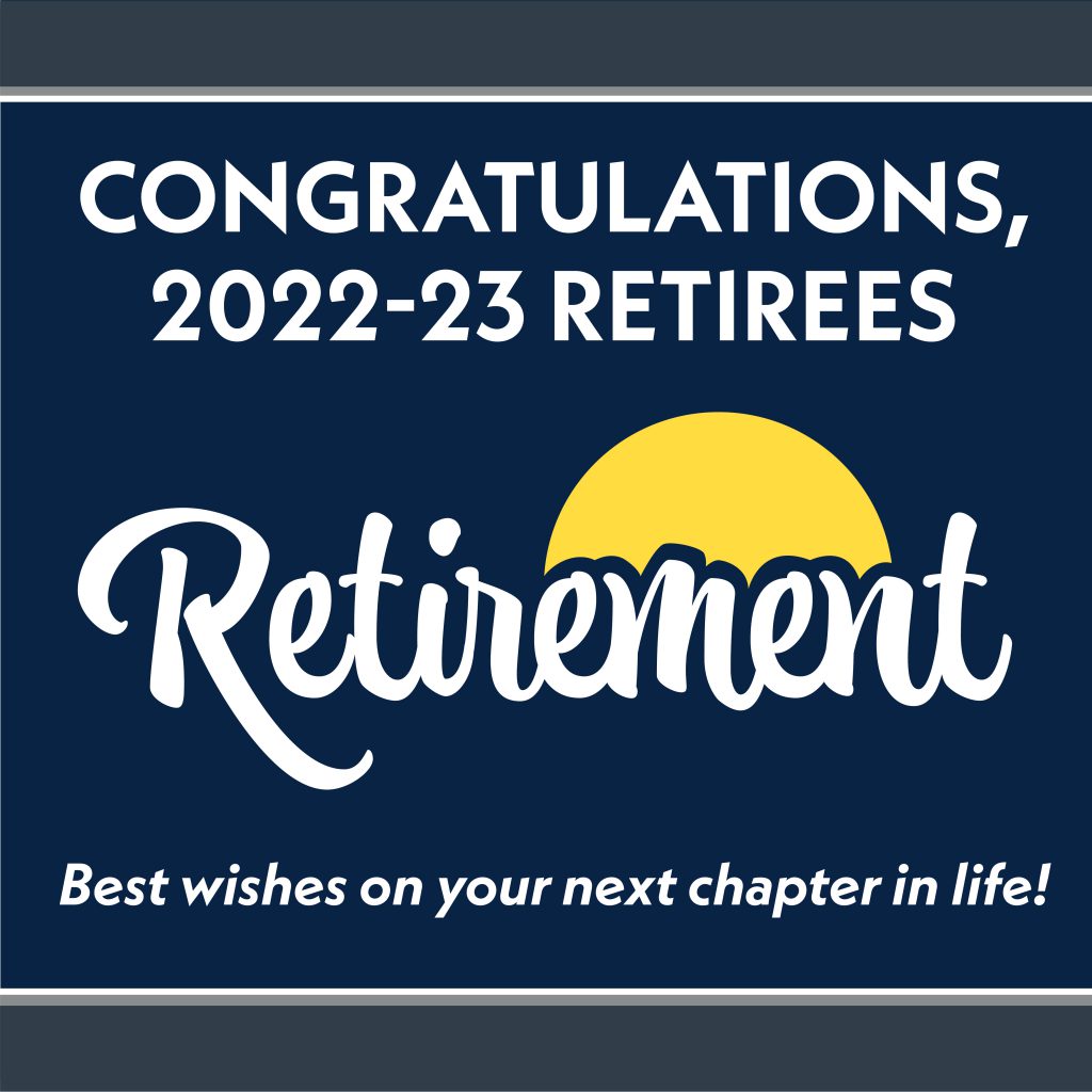 Congratulations, retirees!