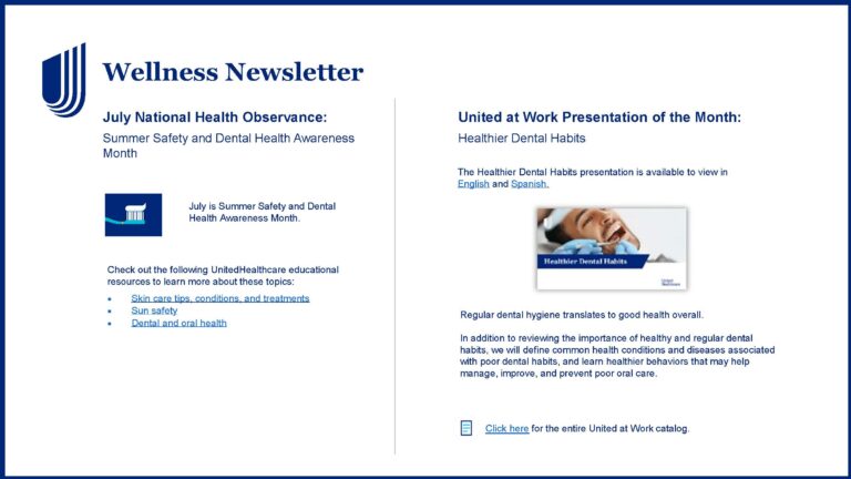 Wellness Newsletter - July 2025 (PDF)