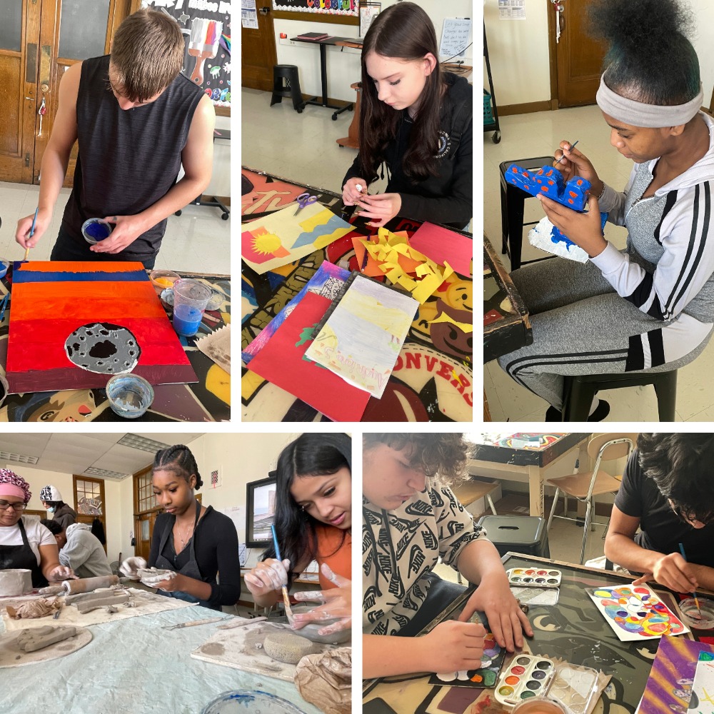 Reuther Art Students' Enthusiasm Fills Studio with Creativity