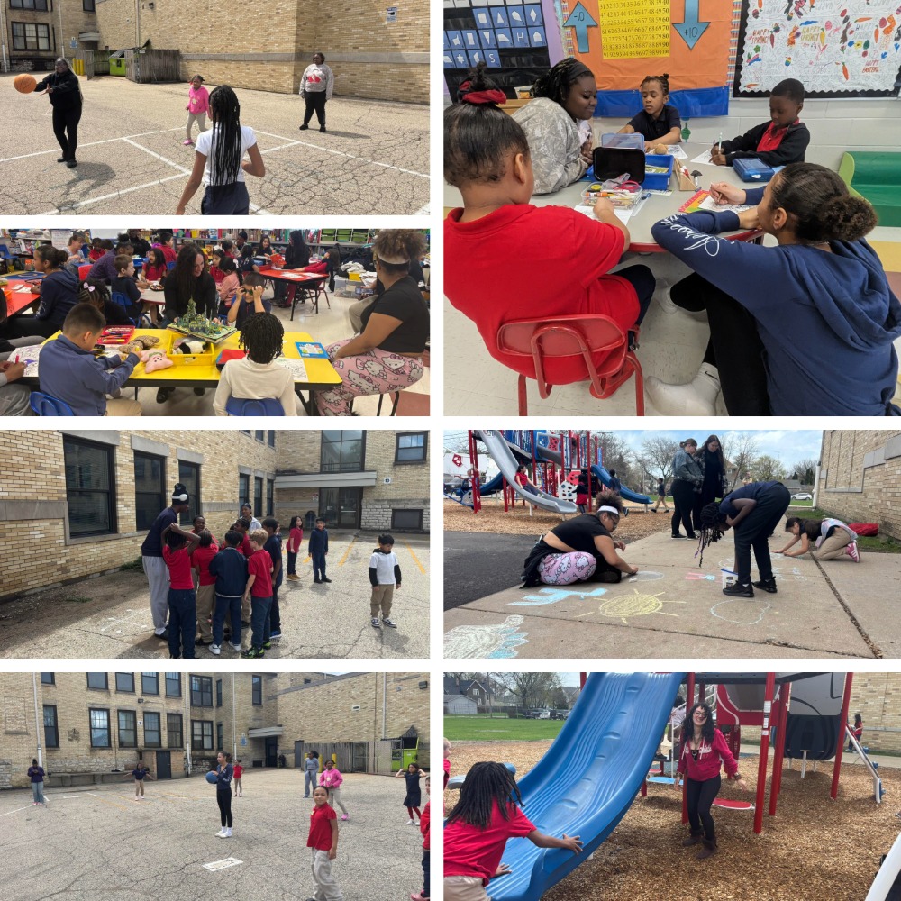 Reuther students lead reading and recess at Frank