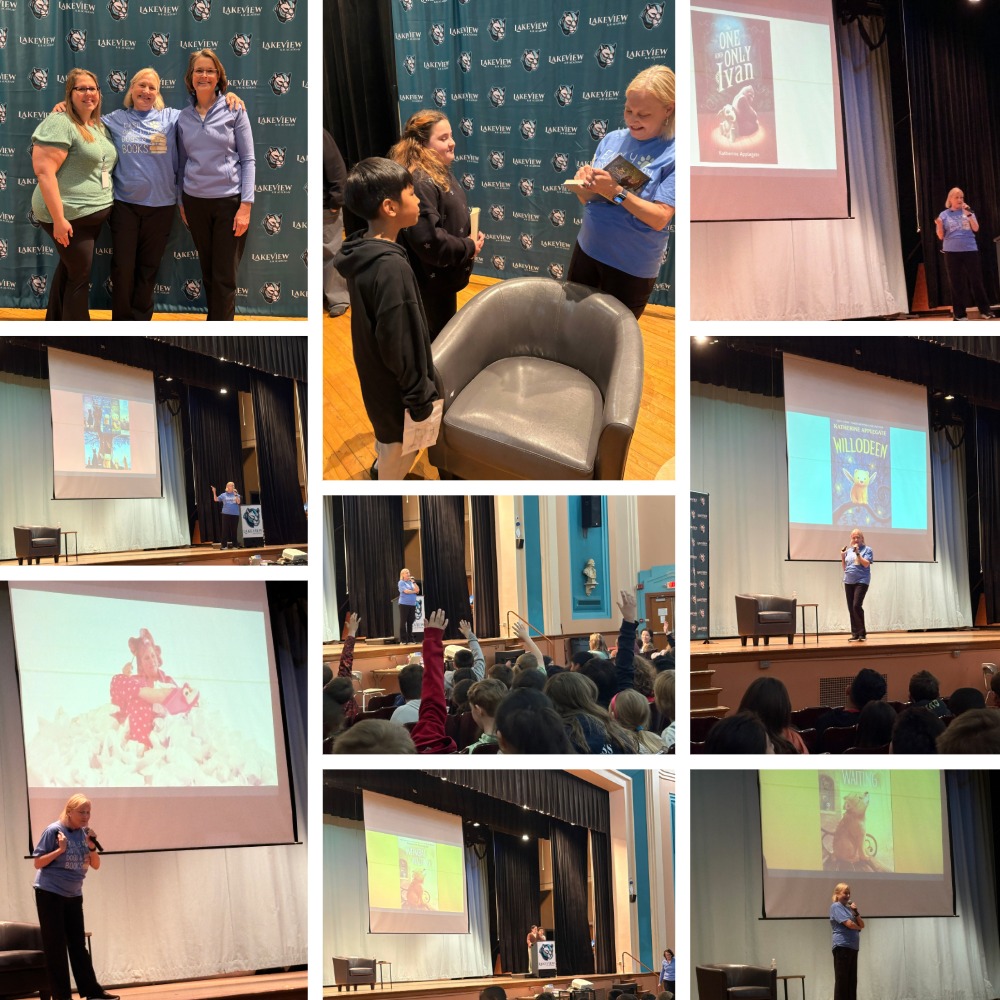 Author Katherine Applegate visits LakeView K-8 Academy, inspires students